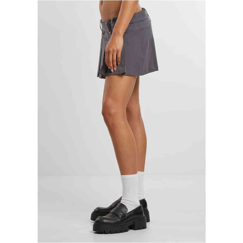Urban Classics - Pleated Courte Jupe - Gris